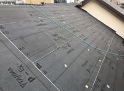 屋根の、防水シート貼りの用紙です。