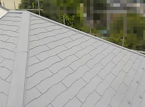 屋根は、日進産業の断熱塗料ガイナを使用しました。色番号は「N50」です。