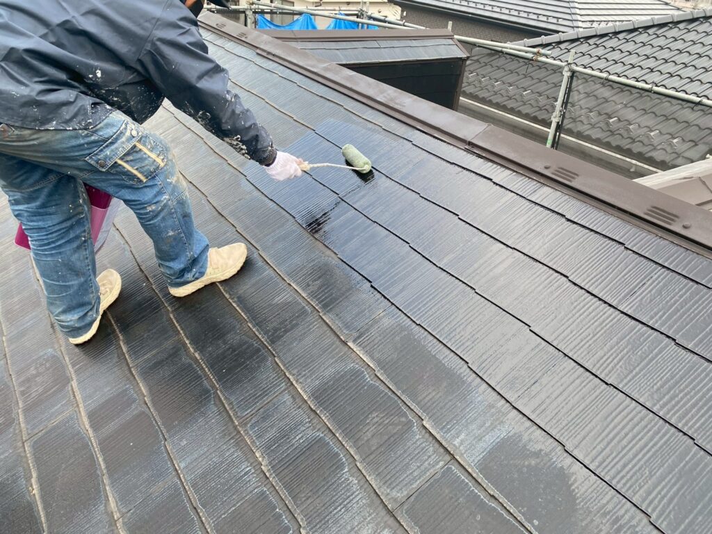 屋根下塗り（スレート部）