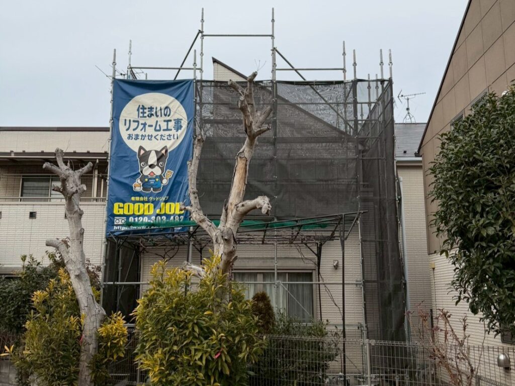 仮設足場設置